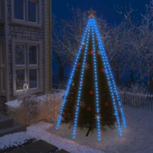 U24 egles gaismas, tīkls, 400 LED, zils, 400 cm
