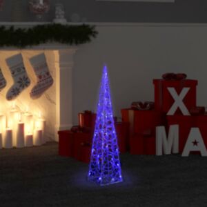 U24 akrila gaismas konuss, LED gaisma, zils 60 cm