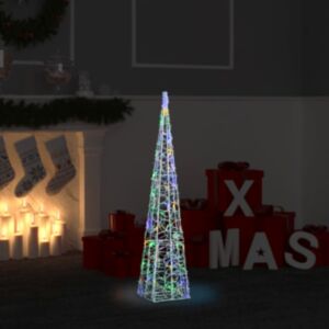 U24 akrila gaismas konuss, LED gaisma, krāsains 90 cm