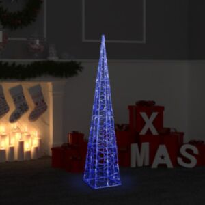 U24 akrila gaismas konuss, LED gaisma, zils 120 cm