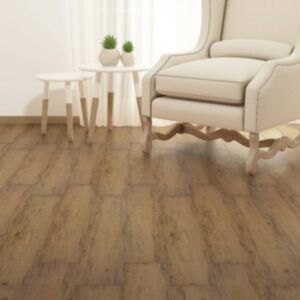 U24 pašlīmējošās PVC grīdas flīzes 5,21 m², 2 mm valriekstu brūnā krāsā