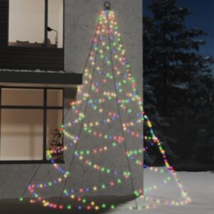 U24 siena ar metāla āķiem, 720 LED, krāsaina, 5 m, istaba / pagalms