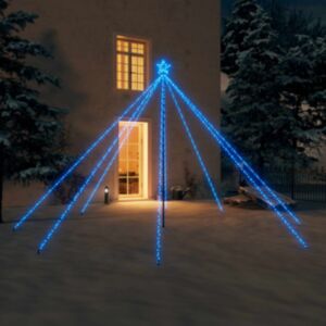 U24 eglīšu lampiņas, istaba/pagalms, 576 LED, zils, 3,6 m
