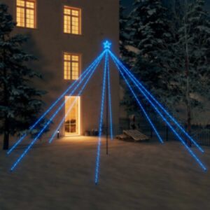 U24 eglīšu lampiņas, istaba/pagalms, 800 LED, zils, 5 m