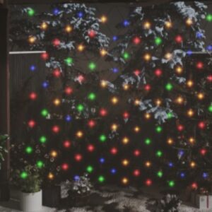 U24 Ziemassvētku gaismas tīkls, krāsains, 3 x 3 m, 306 LED, iekštelpās, pagalmā