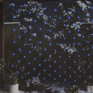 U24 Ziemassvētku gaismas tīkls, zils, 4 x 4 m, 544 LED, iekštelpās, pagalmā
