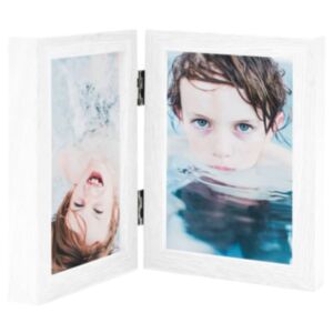 Pood24 2-osaline pildiraam, valge, 2 x (10x15 cm)
