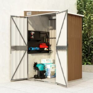 Pood24 seina aiakuur, pruun, 118 x 100 x 178 cm, tsingitud teras