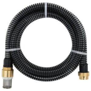 Pood24 imivoolik messingust ühendustega, must 1,1" 7 m PVC