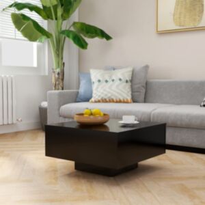 Pood24 kohvilaud, must, 60 x 60 x 31,5 cm, puitlaastplaat