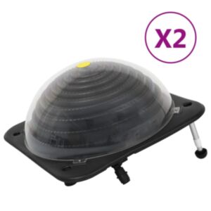 U24 peldbaseina sildītāji ar saules enerģiju, 75x75x36 cm, HDPE alumīnijs