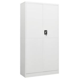 U24 запираемый шкаф для хранения, белый, 90 x 40 x 180 см, сталь