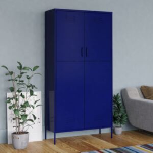 Pood24 garderoob, tumesinine, 90 x 50 x 180 cm, teras