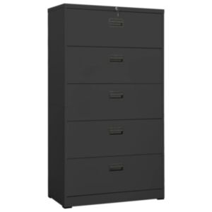 Шкаф для документов U24, серый антрацит, 90x46x164 см, сталь