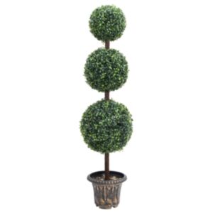 Pood24 kunsttaim pukspuu pallikujuline lillepotiga, roheline, 118 cm