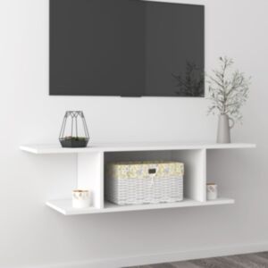 U24 sienas TV skapis, balts, 103 x 30 x 26,5 cm
