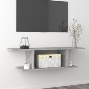 Настенная тумба под ТВ U24, бетонный холл, 103 x 30 x 26,5 см