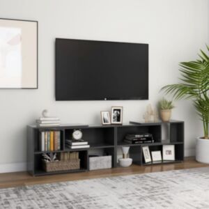 U24 TV skapis, pelēks, 149 x 30 x 52 cm, skaidu plātne