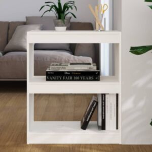 Книжная полка/разделитель комнаты U24, белый 60 x 30 x 71,5 см, массив сосны
