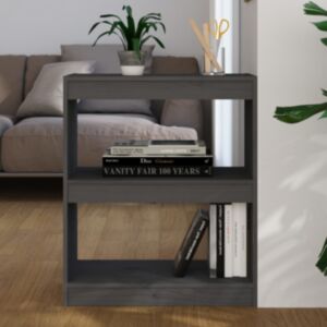 U24 книжная полка/перегородка, серый, 60 x 30 x 71,5 см, массив сосны