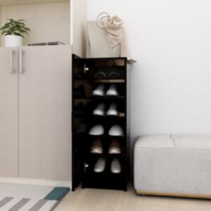 Pood24 kingakapp, must, 32 x 35 x 92 cm, puitlaastplaat