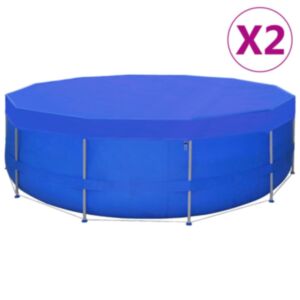 U24 baseina pārvalki, 2 gab, PE, apaļi 460 cm 90 g/m²