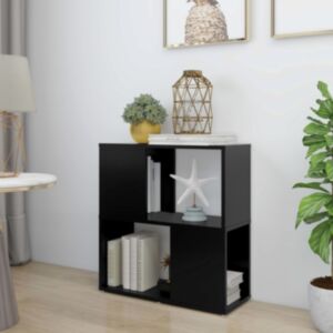 U24 шкаф книжный, черный, 60 x 24 x 63 см, ДСП
