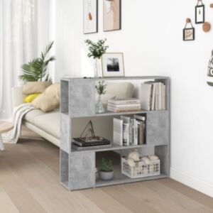 Книжный шкаф U24 / перегородка, бетонный холл, 100 x 24 x 94 см