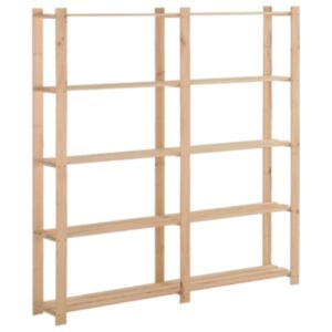 U24 5 stāvu plaukts glabāšanai, 170 x 28,5 x 170 cm, priedes koks