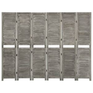 Pood24 6 paneeliga sirm, hall, 214 x 166 cm, toekas puit