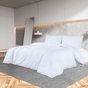 Комплект постельного белья U24, белый, 225x220 см, светлый, микрофибра