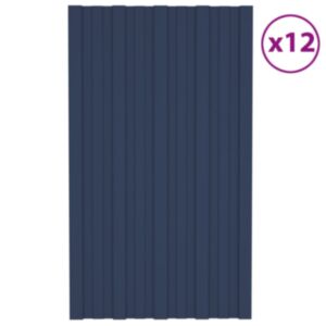Pood24 katusepaneel 12 tk, tsingitud terasest, antratsiit, 80 x 45 cm 