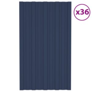 Кровельная панель U24 36 шт, оцинкованная сталь, антрацит, 80 x 45 см