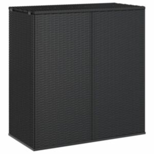 Pood24 aia hoiukast, PE rotang, 100x49x103,5 cm, must