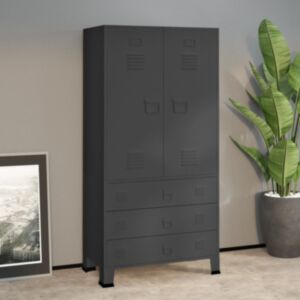 Pood24 garderoob, antratsiit, 90 x 50 x 180 cm, metall