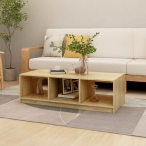 Журнальный столик U24, 110x50x34 см, массив сосны