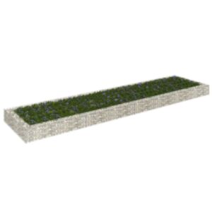 Pood24 gabioon-taimelava, tsingitud teras, 400 x 100 x 20 cm