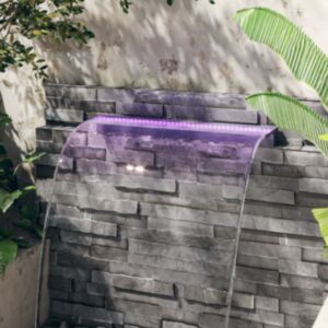 Pood24 purskkaevu kosk RGB LED-tuledega, akrüül, 108 cm