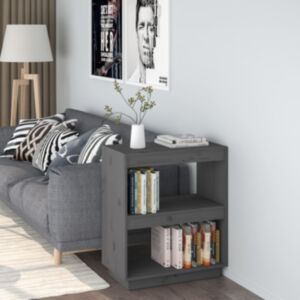 Книжный шкаф U24, темно-серый, 60x35x71 см, прочная сосна
