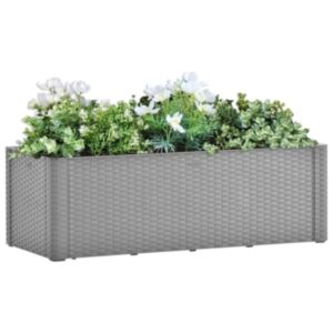 Pood24 peenrakast kastmissüsteemiga, hall, 100x43x33 cm