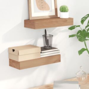 Pood24 seinariiulid, 2 tk, 40x15x6 cm, tiikpuu