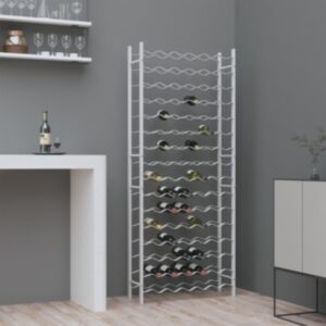 Pood24 veiniriiul 96 pudelile, valge, metall