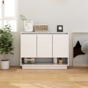 Pood24 puhvetkapp valge 97x31x75 cm, puitlaastplaat