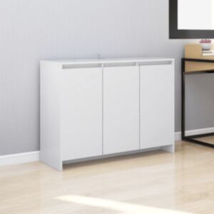 Pood24 puhvetkapp, valge, 102 x 33 x 75 cm, puitlaastplaat