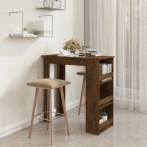 Pood24 baarilaud riiuliga, suitsutatud tamm, 102 x 50 x 103,5 cm