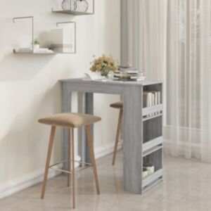 Pood24 baarilaud riiuliga, hall Sonoma tamm, 102 x 50 x 103,5 cm 