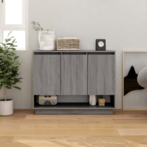Pood24 puhvetkapp, hall Sonoma tamm, 97 x 31 x 75 cm puitlaastplaat