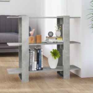 U24 книжный шкаф/перегородка, бетонный холл, 100x30x72 см