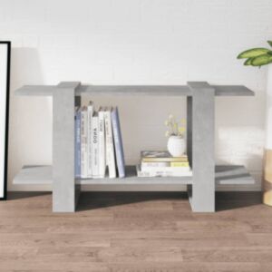 Pood24 raamatukapp, betoonhall, 100x30x51 cm, tehispuit