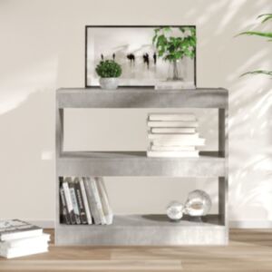 U24 книжный шкаф/перегородка, бетонный зал, 80x30x72 см